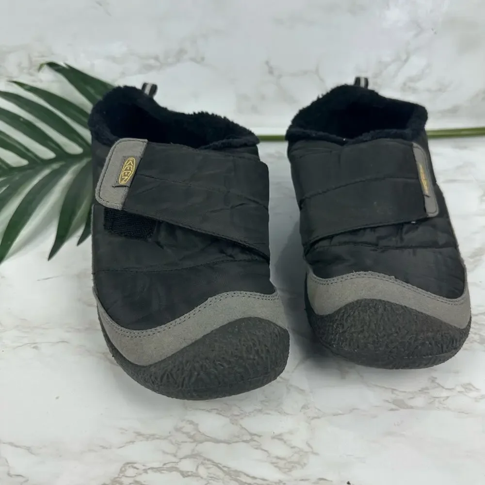 Keen Kids Black and Gray Slip-On Cozy Winter Clogs